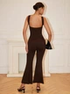 Комбинезон Shein sz25032001331382856 XS коричневый (100007880) - изображение 2
