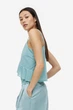 Топ с вырезом H&M 1171522004c61 M голубой (100009353) - изображение 4