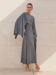 Костюм (платье, накидка) Shein sz2407292005865666 L серый (100007544) - изображение 4
