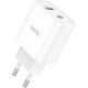Сетевое зарядное устройство Hoco C80A USB Type-A + USB Type-C 18w White [124885] - изображение 4