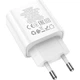 Сетевое зарядное устройство Hoco C80A USB Type-A + USB Type-C 18w White [124885] - изображение 5