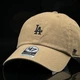 Бежевая кепка 47 Brand Los Angeles Dodgers CLEAN UP B-BSRNR12GWS-KHB - изображение 6