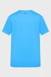 Чоловіча блакитна футболка UA TRIPLE STACK LC LOGO SS Under Armour S 6004173-402 - изображение 2
