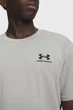 Чоловіча сіра футболка UA M LOGO EMB HEAVYWEIGHT SS-GRY Under Armour XXL 1373997-069 - изображение 3
