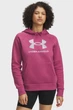 Жіноче рожеве худі UA Rival Flc Shimmer Hdy Under Armour M 6003710-659 - изображение 1