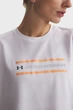 Жіноча біла футболка Tech Branded Crop SS Under Armour MD 6009987-100 - зображення 3