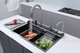 Мийка багатофункціональна Zerix ZH7546-SET-05 Decor Graphite з вбудованим змішувачем з нержавіючої сталі ( 19087 ) - зображення 2