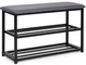 Szafka na buty ModernHome z siedziskiem 80 cm 2 półki (5905817011780) - obraz 1