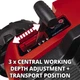 Аэратор-скарификатор электрический Einhell ge-sa 1435/1 1400Вт 35см ножи 16шт 10.18кг 3420690 - изображение 8