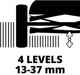 Газонокосилка механическая Einhell gc-hm 400 40см 27л 13-37мм 7.5кг 3414129 - изображение 8