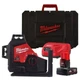 Нивелир лазерный 3D аккумуляторный MILWAUKEE, M12 3PL-401C (360 градусов, зеленый луч) (зарядное устройство С12 С, 1 аккумулятор - изображение 1