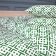 Простынь MirSon Полуторная 150х220 см 17-0951 Abstract Green Бязь (2200013166146) - изображение 1