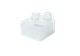 Pojemnik LEGO Klocek 4 Transparentny z brokatem (40090803) (5711938249939) - obraz 1