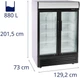 Холодильна шафа-вітрина Royal Catering RCGK-W880 - изображение 2