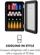 Холодильна шафа-вітрина Klarstein PopLife 65L Black - изображение 2