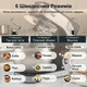 Кухонный тестомес Zepline ZP 6л 3500Вт планетарный миксер 4в1 черный с 3 насадками для дома (63І) - изображение 4