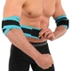 Бінти на лікті для жиму LivePro Elbow Wraps 8725 комплектація 2шт Black-Blue - зображення 2