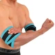 Бінти на лікті для жиму LivePro Elbow Wraps 8725 комплектація 2шт Black-Blue - зображення 4