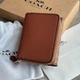 Женский кошелек Coach Small Trifold wallet светло-коричневый + подарочная упаковка - изображение 4