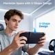 Адаптер Cable Matters Type-C U-Shape 180 Degree, 40Gbps, 4K@240Hz, 240Вт, 12мм, silver - зображення 8