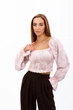Блуза-селянка женская Where Uwear розовая 347263_L - изображение 1