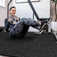 Мат-пазли DualMat 60×60×2 см (чорний/білі вкраплення) — комплект 6 шт - зображення 5