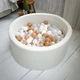 Сухий басейн Joyful Kids хутро Теді 100x40 см Молочний з кульками 200 шт - зображення 5