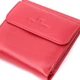 Кошелек среднего размера для женщин из монетницей из натуральной кожи ST Leather 22720 Красный - изображение 5