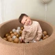 Сухий басейн Joyful Kids хутро Теді 100x40 см Бежевий з кульками 100 шт - зображення 4