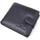 Чоловічий горизонтальний гаманець із натуральної шкіри ST Leather 22455 Чорний - зображення 1