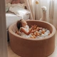 Сухой бассейн Joyful Kids мех Тедди 100x40 см Кэмел с шариками 100 шт - изображение 7