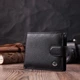 Чоловічий горизонтальний гаманець з натуральної шкіри ST Leather 22484 Чорний - зображення 7