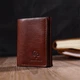 Чоловічий гаманець у три складання GRANDE PELLE 16786 Коричневий - зображення 6