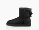 Уггі жіночі UGG Mini Classic 2 Bailey Bow Black 36 Чорні - зображення 5