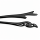 Шпильки для волосся дерев’яні китайські палички для укладки "Стихії природи" (2 шт) чорні - зображення 4