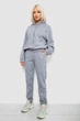 Спортивный костюм женский однотонный, цвет серый, M, 244R0426 - изображение 3