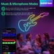 Неонова LED стрічка 3м RGB Bluetooth застосунок синхронізація музики USB декоративна підсвітка - зображення 3