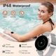 Смарт-годинник 1.27 Bluetooth дзвінки 130+ режимів пульсометр IP68 сріблясті - зображення 6