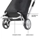 Сумка-візок ShoppingCruiser Foldable Black (604320) - зображення 5