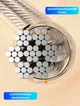 Настенная сушилка для белья Flex (4.2m) до 20кг вытяжной стальной трос для сушки вещей с натяжителем - изображение 4