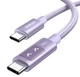 Кабель для зарядки UGREEN Uno USB-C to USB-C Cable 100W Fast Charging 1m - Purple - зображення 1