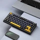 Клавіатура Aula F75 Wired Gasket Black Keycap Pink Switch EN/UA (6978080504890) - зображення 5