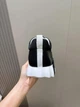 Мужские кроссовки черного цвета с белыми шнурками Hermes Bouncing, натуральная кожа, 46 размер - изображение 8