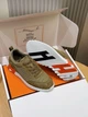 Мужские кроссовки цвета хаки Hermes Bouncing, натуральная кожа, 41 размер - изображение 9