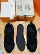 Мужские черные кроссовки с белой подошвой Hermes Bouncing, натуральная кожа, 41 размер - изображение 4