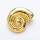 Брошь BROCHE бижутерия из стали Модерн Море Ракушка золотистая BRBF115426 - изображение 4