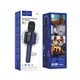 Караоке мікрофон Bluetooth Hoco L24 Портативна Колонка 1200 mAh Bluetooth 5.4 USB/TF/AUX 4г для караоке Синій - изображение 2