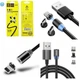 Кабель магнітний Denmen D09E 3 в 1 Lightning, Type-C, Micro-USB чорний - зображення 4