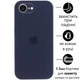 Чохол Silicone Premium case з захистом камери для iPhone 16e та iPhone 17e Full Camera Protective dark blue 1030 - изображение 1