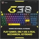 Ігрова бездротова клавіатура Onikuma G-28 Pro, механічна, з RGB підсвіткою для ПК і ноутбука, Bluetooth, 2.4GHz, до 300 годин роботи Чорний - зображення 4